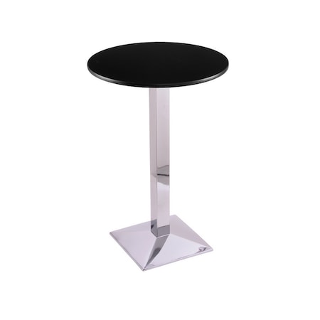 Holland Bar Stool Co 36" 217 Chrome Table, 24" dia. Top 21736CH24R